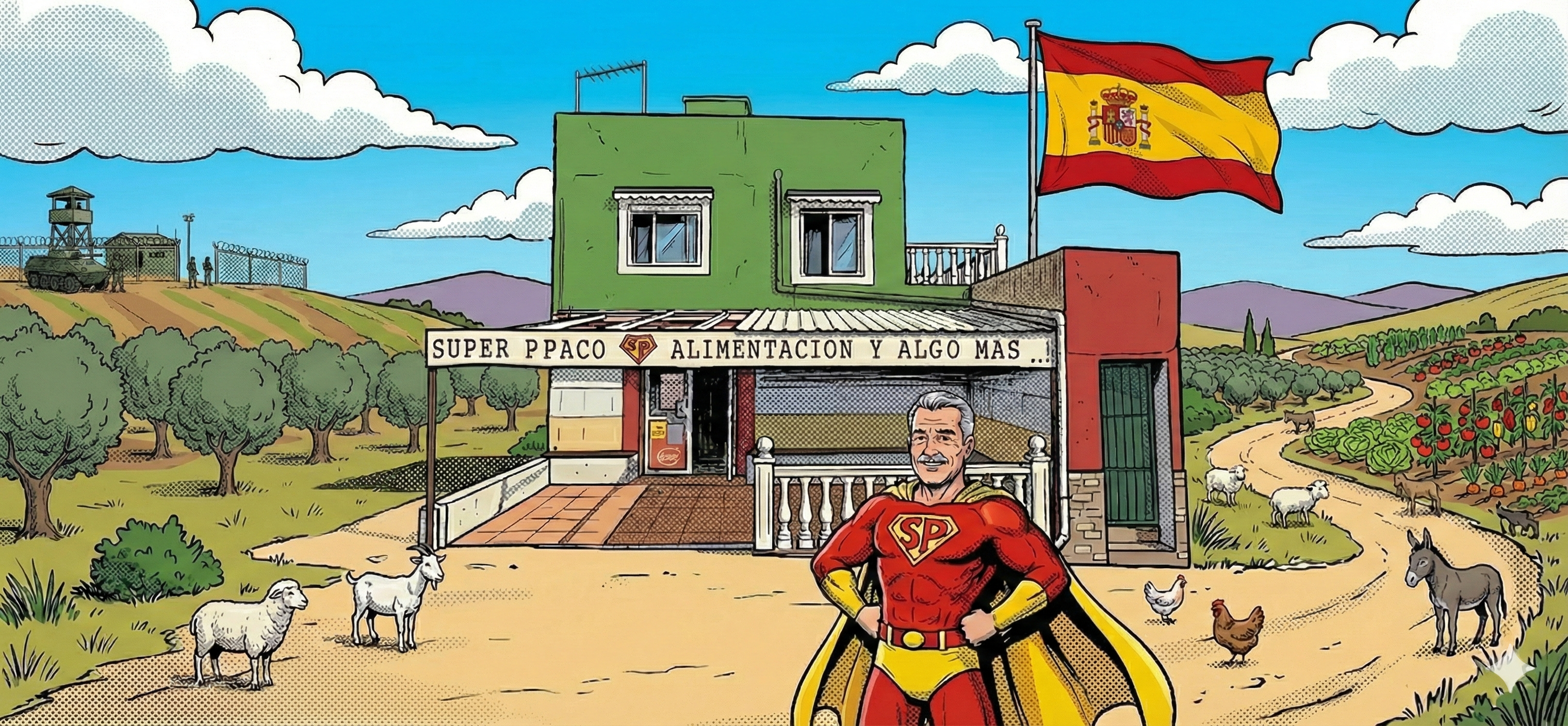 Super Paco Comic Background